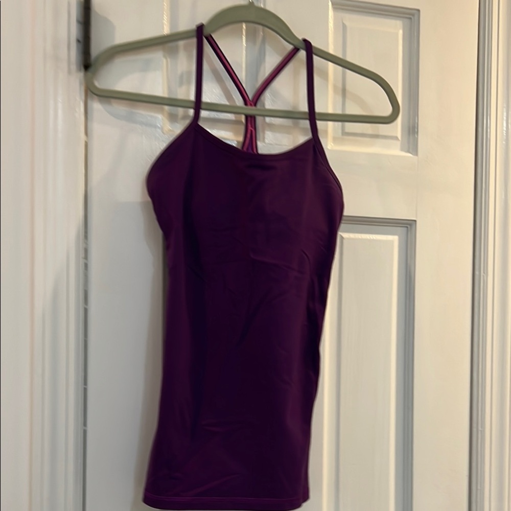 Lululemon Athletica Purple Fitted Backless Camisole
